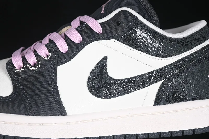 All categories Air Jordan Jordan series basketball shoes Air Jordan 1 Low G version pure original Air Jordan 1 Low AJ1 Joe 1 burst pattern black and white low-top retro culture basketball shoes II0595-001